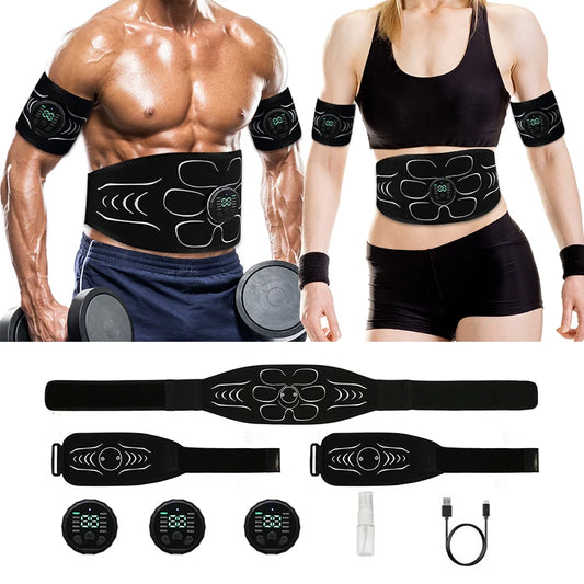 Balance-Peak EMS BODYFIT
Muscle Stimulator Abs Trainer Abdominal Muscle Toner Electronic Toning Belts Fitness Massage Slimming Device USB Recharge