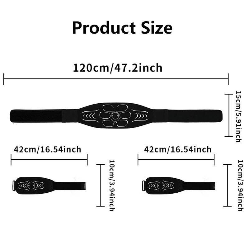 Balance-Peak EMS BODYFIT
Muscle Stimulator Abs Trainer Abdominal Muscle Toner Electronic Toning Belts Fitness Massage Slimming Device USB Recharge