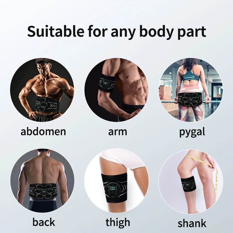 Balance-Peak EMS BODYFIT
Muscle Stimulator Abs Trainer Abdominal Muscle Toner Electronic Toning Belts Fitness Massage Slimming Device USB Recharge