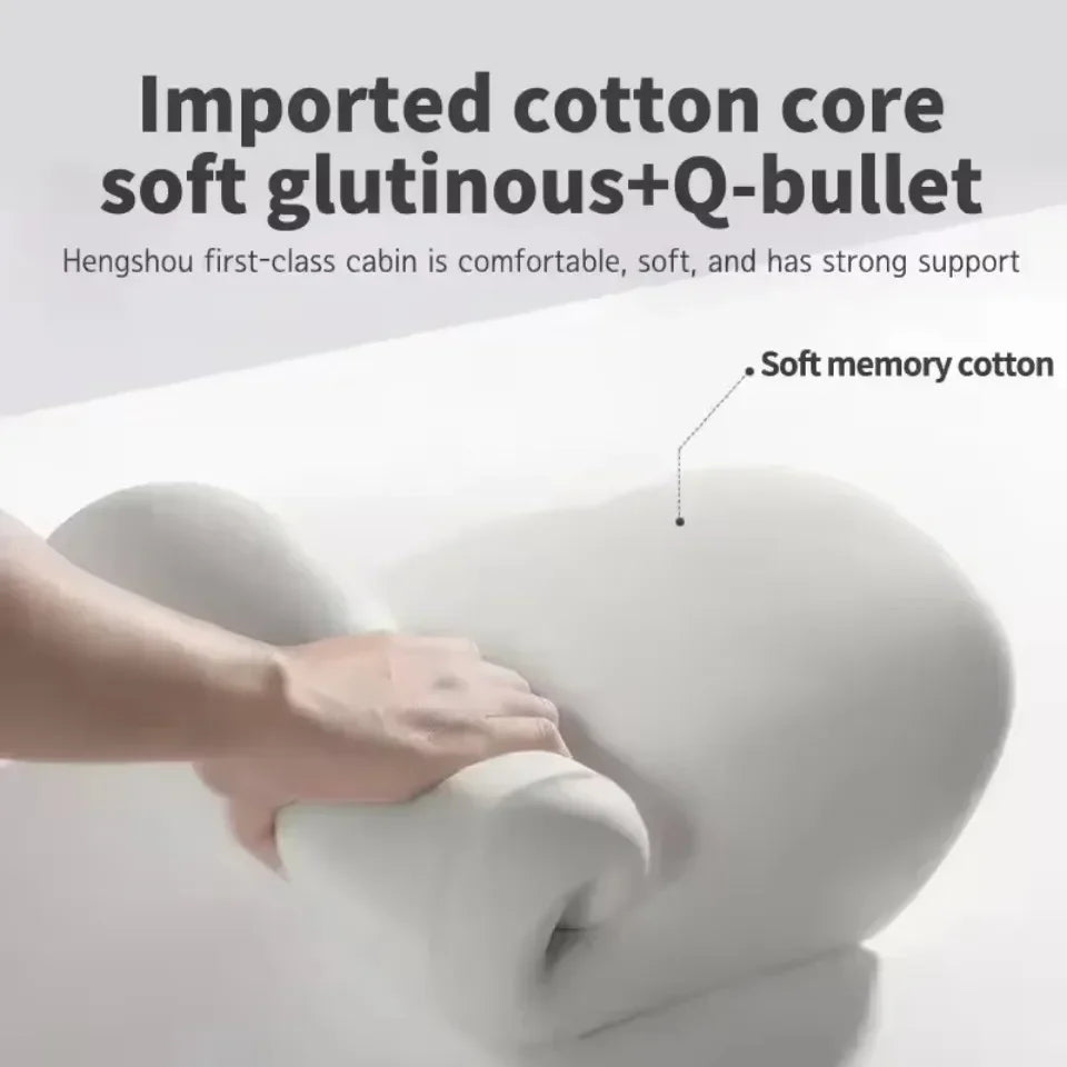 Car Office Lumbar Cushion Headrest Memory Foam Pain Relief Protection Lumbar Back Cushion Multi Functional Cars Travel Supplies